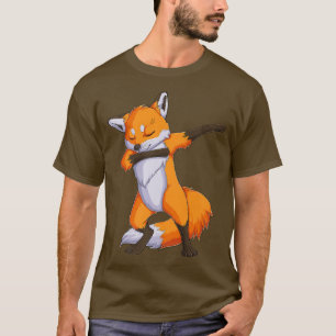 T-shirt Fox Dabbing Fox Funny Animal Foxes Lover Boys Girl