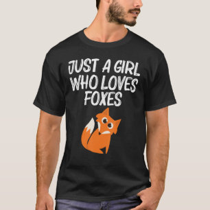 T-shirt Fox Designs For Girls Kids Foxes Animal Wildlife