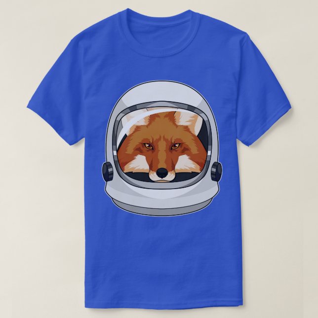 T-shirt Fox en astronaute avec casque (Design devant)