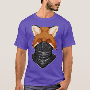 T-shirt Fox en bandit avec Kerchief