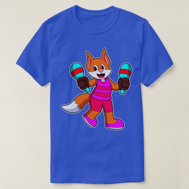 T-shirt Fox en chanteur avec microphone 1 (Design devant)
