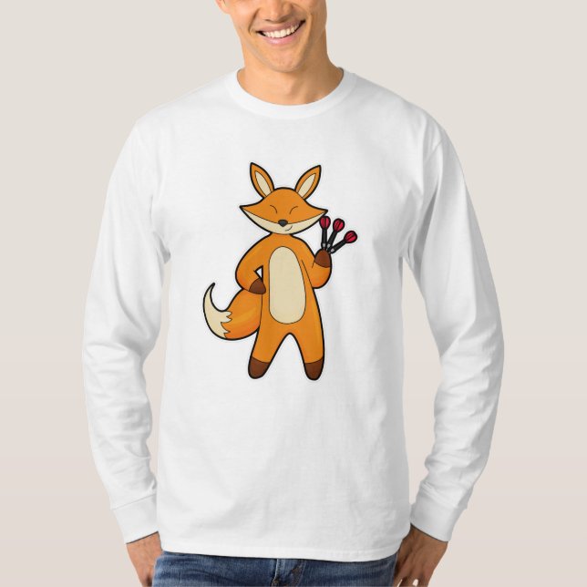 T-shirt Fox en Dart player avec Darts (Devant)
