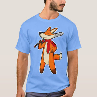 T-shirt Fox en guerrier avec l'épée