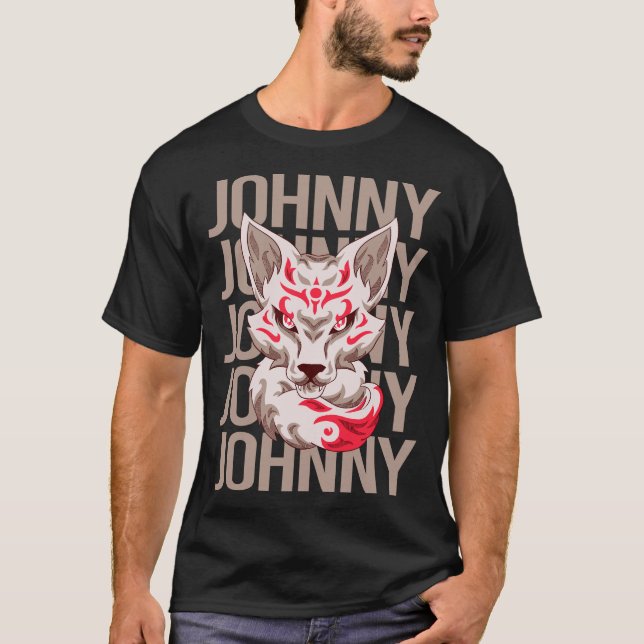 T-shirt Fox Face - Johnny Nom (Devant)