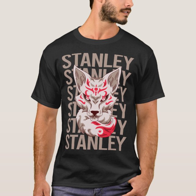 T-shirt Fox Face - Stanley Name (Devant)