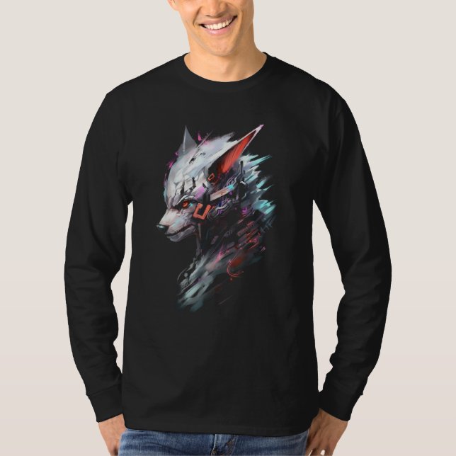 T-shirt Fox Fantasy Art  Animal Fox (Devant)