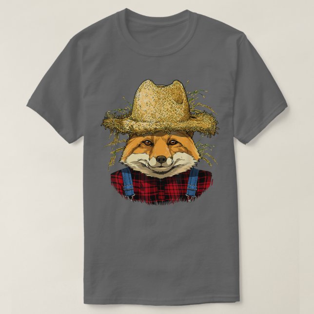 T-shirt Fox Farmer Faune Fox Forest Lover (Design devant)