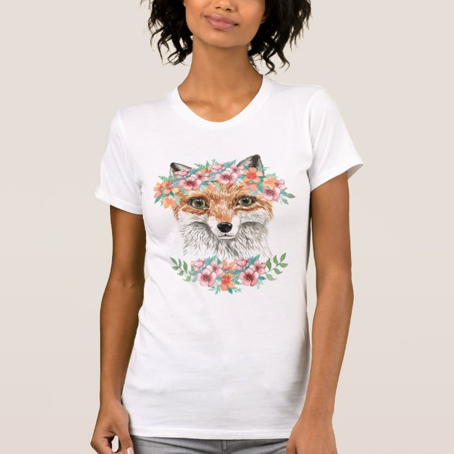 T-shirt Fox floral (Devant)