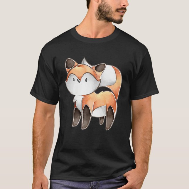 T-shirt Fox  for women men children  3 (Devant)
