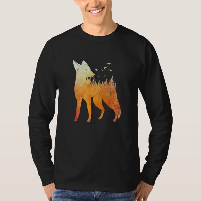 T-shirt Fox forest fox hunter hunting Fox  2 (Devant)