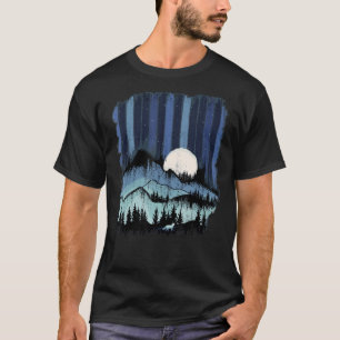 T-shirt Fox Forest Paysage Randonnée Faune Aventure Ret