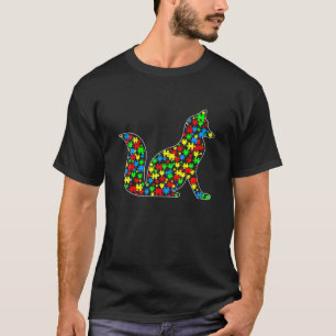 T-shirt Fox Funny Puzzle Animaux Lover Sensibilisation sur