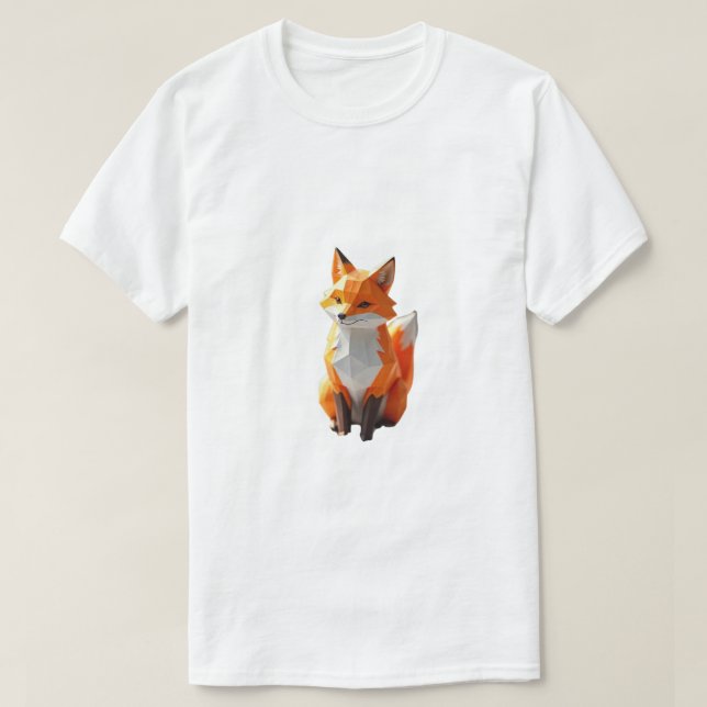 T-shirt Fox géométrique (Design devant)