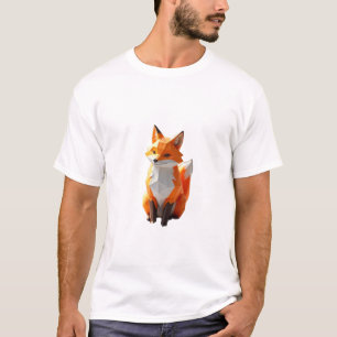 T-shirt Fox géométrique