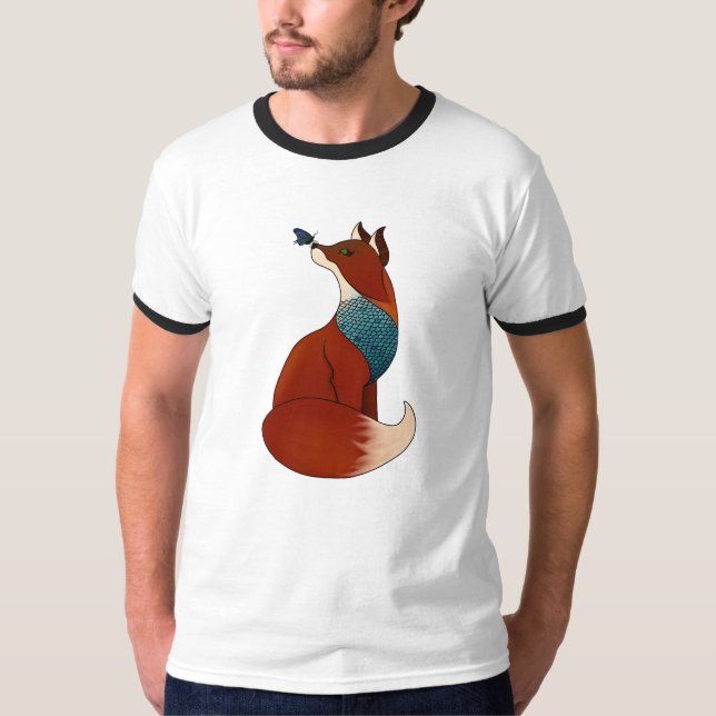 T-shirt Fox géométrique (Devant)