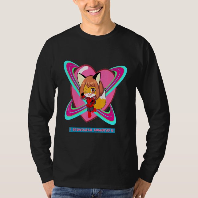 T-shirt Fox Gravity Girl Super Space (Devant)