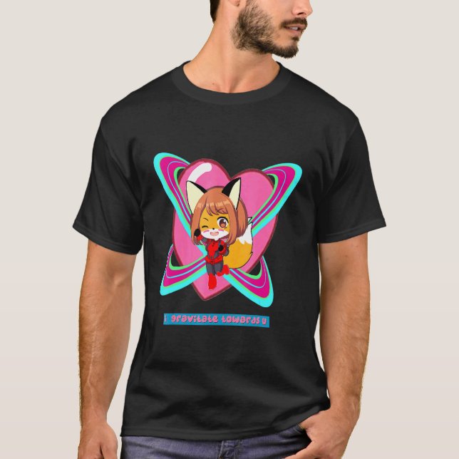 T-shirt Fox Gravity Girl Super Space (Devant)