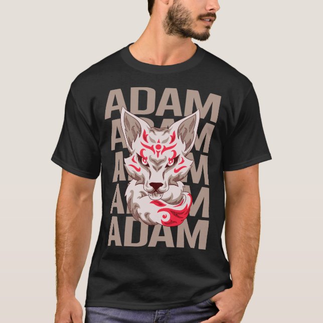 T-shirt Fox Head - Adam Name (Devant)