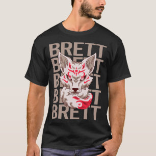 T-shirt Fox Head - Brett Name