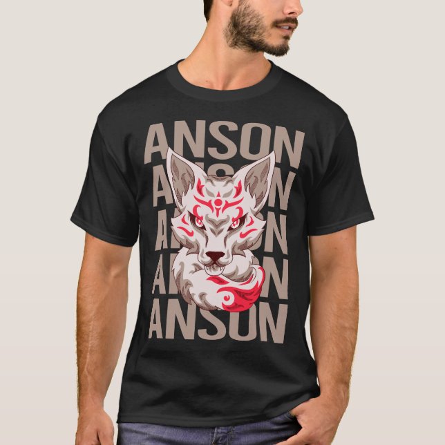 T-shirt Fox Head - Nom de l'enfant (Devant)