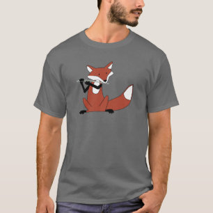 T-shirt Fox jouant la cannelure