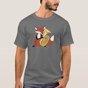 T-shirt Fox jouant le tuba