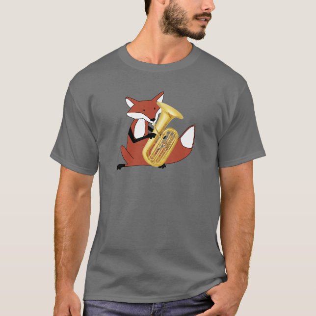 T-shirt Fox jouant le tuba (Devant)