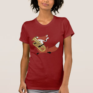 T-shirt Fox jouant l'euphonium