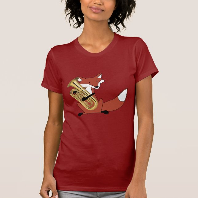 T-shirt Fox jouant l'euphonium (Devant)