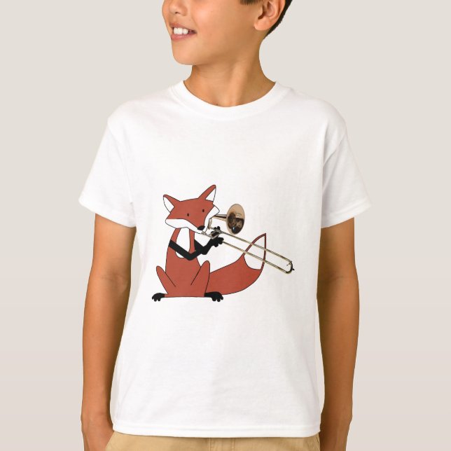 T-shirt Fox Jouer le Trombone (Devant)