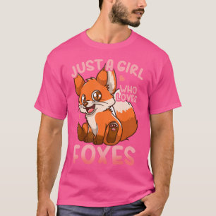 T-shirt Fox Juste Une Fille Qui Aime Les Renards