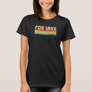 T-shirt Fox Lake Wisconsin Camping de pêche été