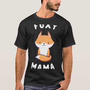 T-shirt Fox Lover Foxy Mama Funny Dire À Maman Mignonne Fo