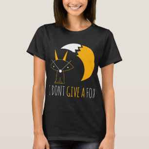 T-shirt Fox Lover Je Ne Donne Pas Un Fox Abstrait Crayon D
