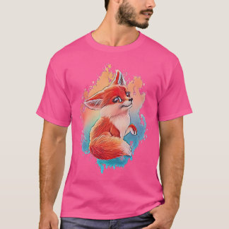 T-shirt Fox Motif