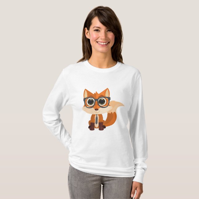 T-shirt Fox Nerd (Devant entier)