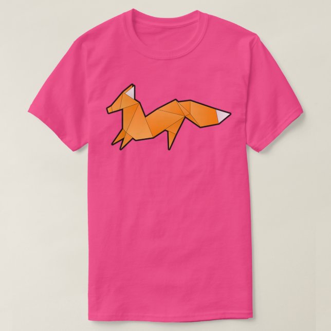 T-SHIRT FOX ORIGAMI (Design devant)