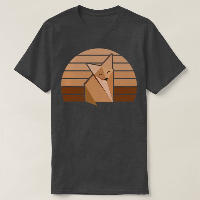 T-shirt Fox Origami 7 (Design devant)