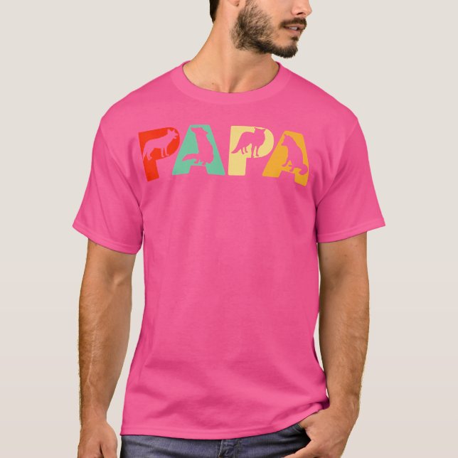 T-shirt Fox Papa Funny Papa Fox Père (Devant)