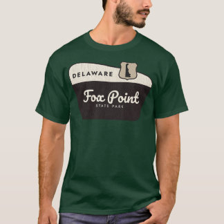 T-shirt Fox Point State Park Delaware Affiche de bienvenue