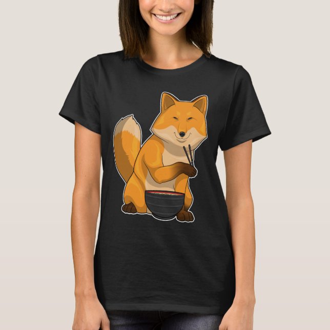 T-shirt Fox Ramen Bowl (Devant)