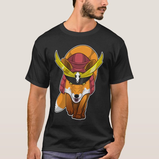 T-shirt Fox Samurai Arts martiaux (Devant)