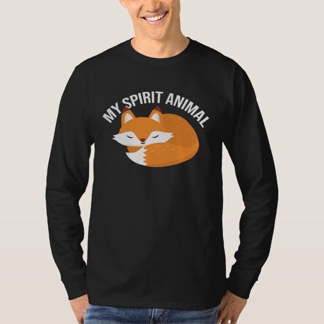 T-shirt Fox Spirit Animal Fox Wild Animal (Devant)
