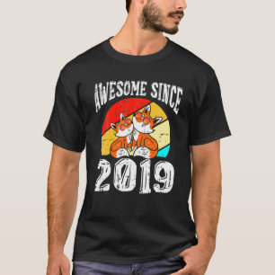 T-shirt Fox stupéfiant depuis 2019 3E Anniversaire 3 Ans F