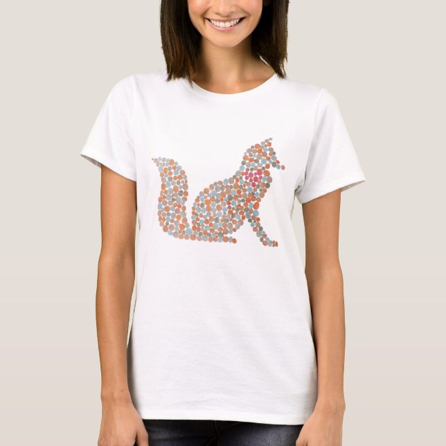 T-shirt Fox tacheté coloré (Devant)