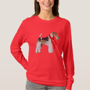 T-shirt Fox-Terrier à poil dur dans une écharpe