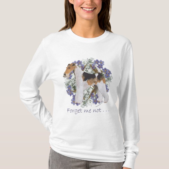 T-shirt Fox-Terrier à poil dur Myosotis (Devant)