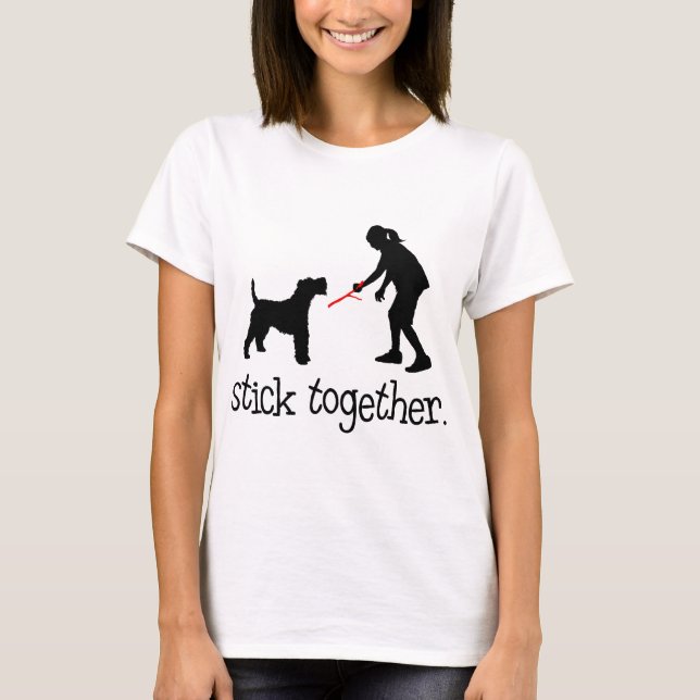 T-shirt Fox Terrier de fil (Devant)