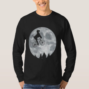 T-shirt Fox Terrier équitation Moon Vélo Halloween Lunetro