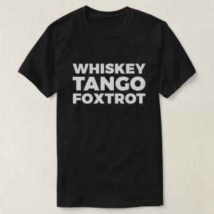 T-shirt Fox-trot de tango de whiskey